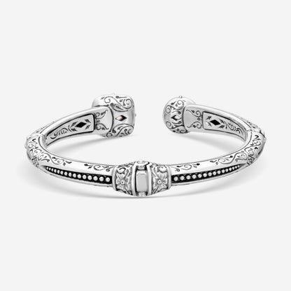 "KONSTANTINO – “Gen K” Sterling Silver & 18K Yellow Gold, Carnelian Doublet Bracelet (CD: 9.50 mm) – BKJ682-547  Bracelet Length: 6.5 in."