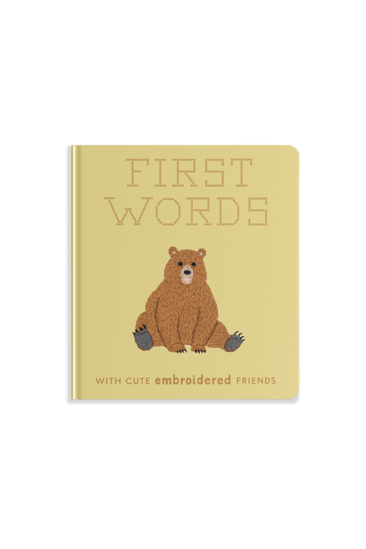 First Words with Cute Embroidered Friends