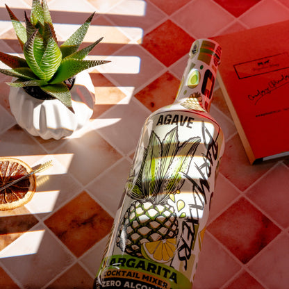 BarMixxers Premium Agave Margarita Cocktail Mixer | Premium Skinny Sour Mix with Real Organic Agave & Clean Citrus | All-In-One | 750 ML