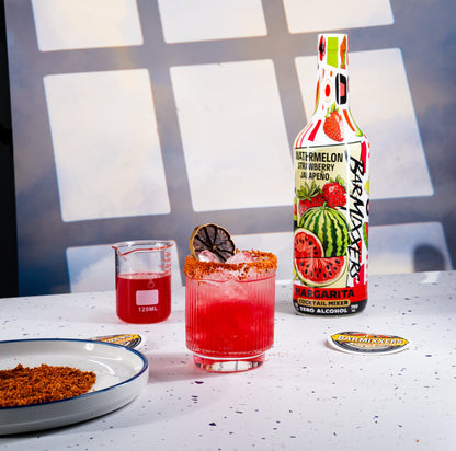 BarMixxers Premium Jalapeño Watermelon Beverage Mixer | All-In-One Craft Syrup | Real Agave, Natural Citrus & Earthy Heat | 750 ML