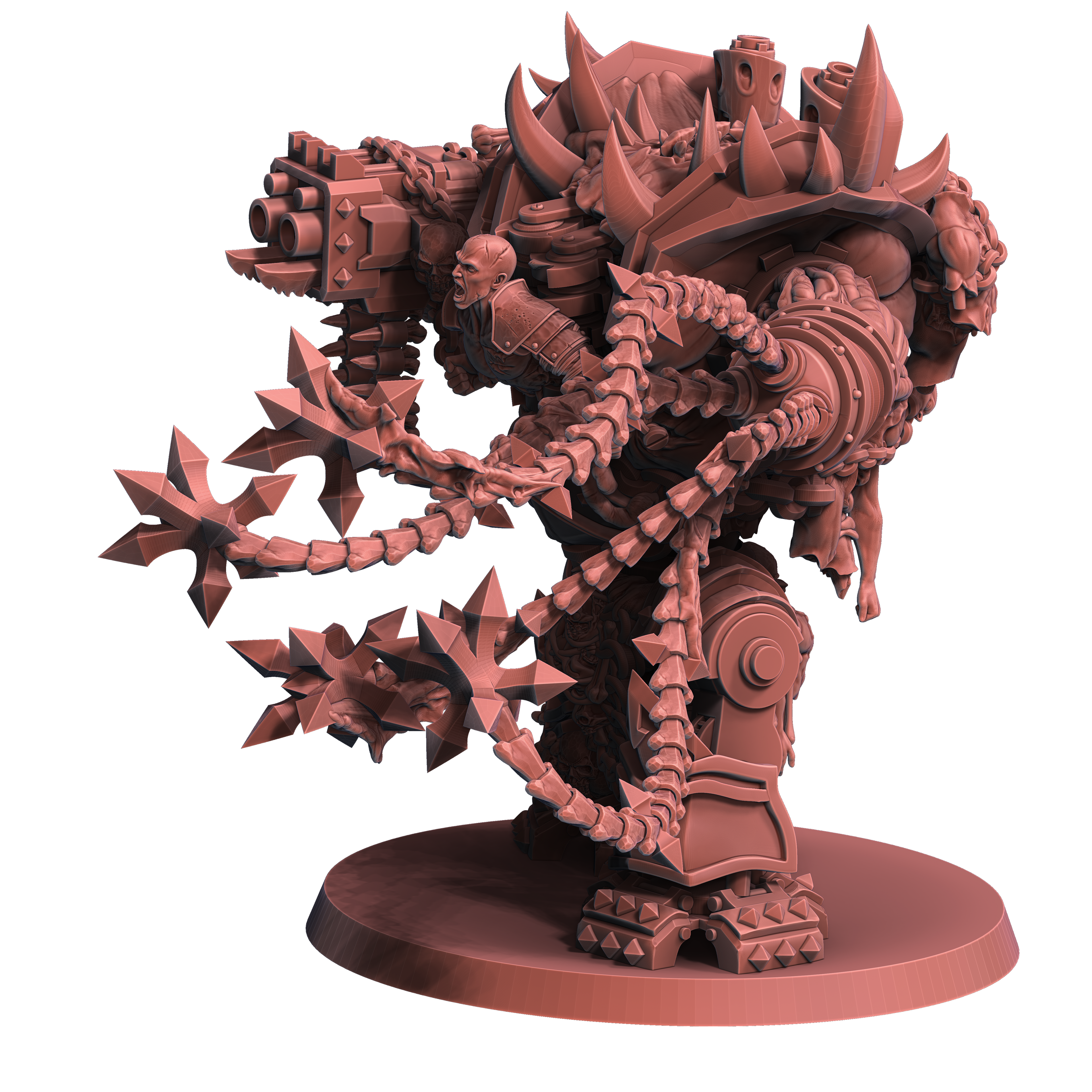 Chaos Wrath Juggernaut Multipart Set by WildMesh – Resin Printed Grimdark Sci-Fi Mini (28/32mm)