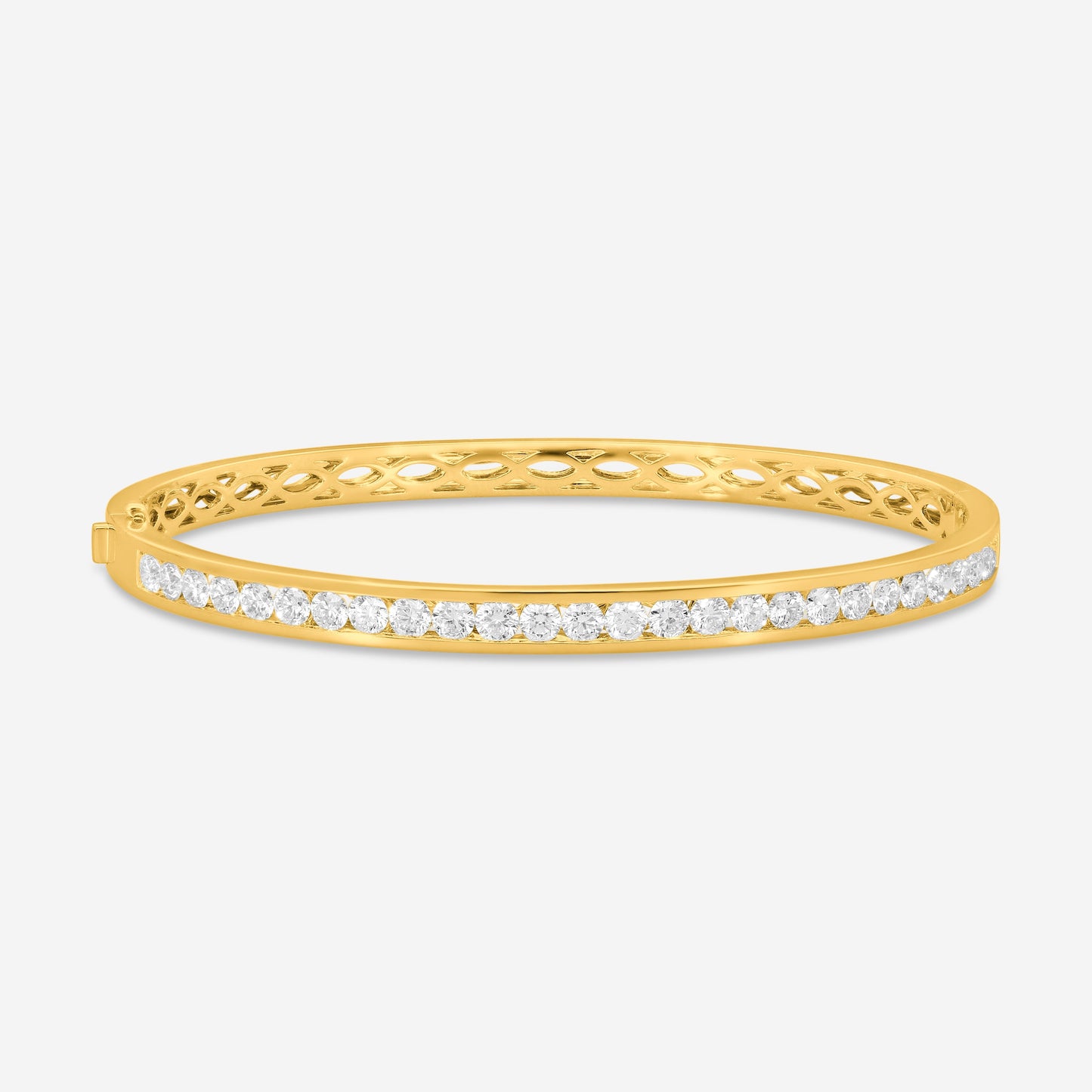 Mémoire - Channel Set Diamond Bangle 2.30ctw 18K Yellow Gold Bracelet FGCS123-18KY