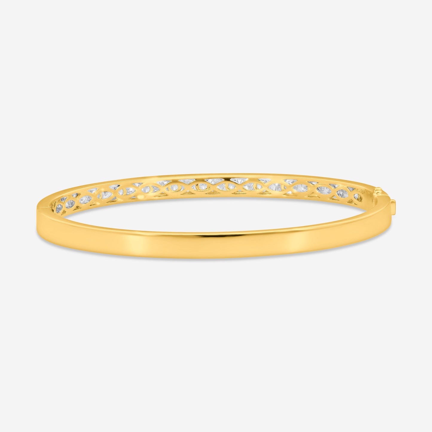 Mémoire - Channel Set Diamond Bangle 2.30ctw 18K Yellow Gold Bracelet FGCS123-18KY