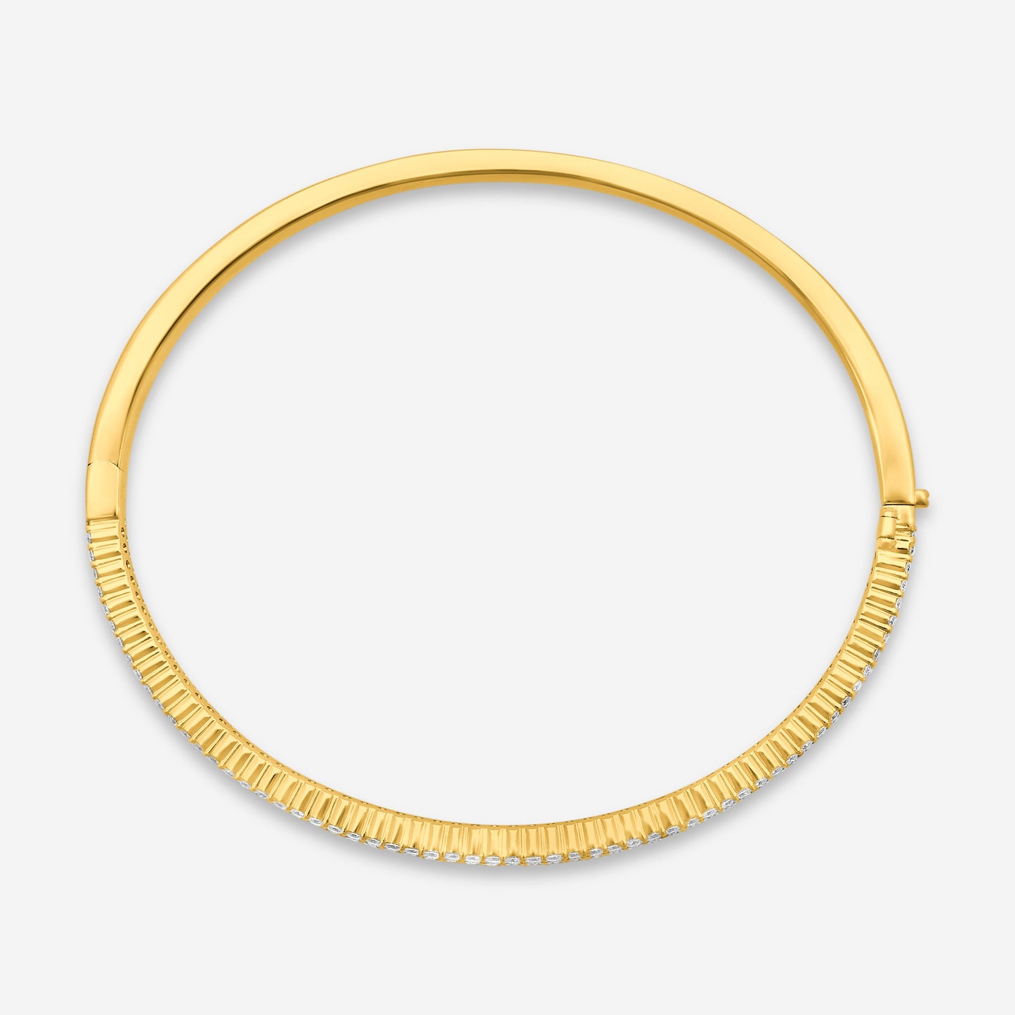 Mémoire - Channel Set Diamond Bangle 2.30ctw 18K Yellow Gold Bracelet FGCS123-18KY
