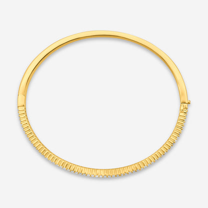 Mémoire - Channel Set Diamond Bangle 2.30ctw 18K Yellow Gold Bracelet FGCS123-18KY