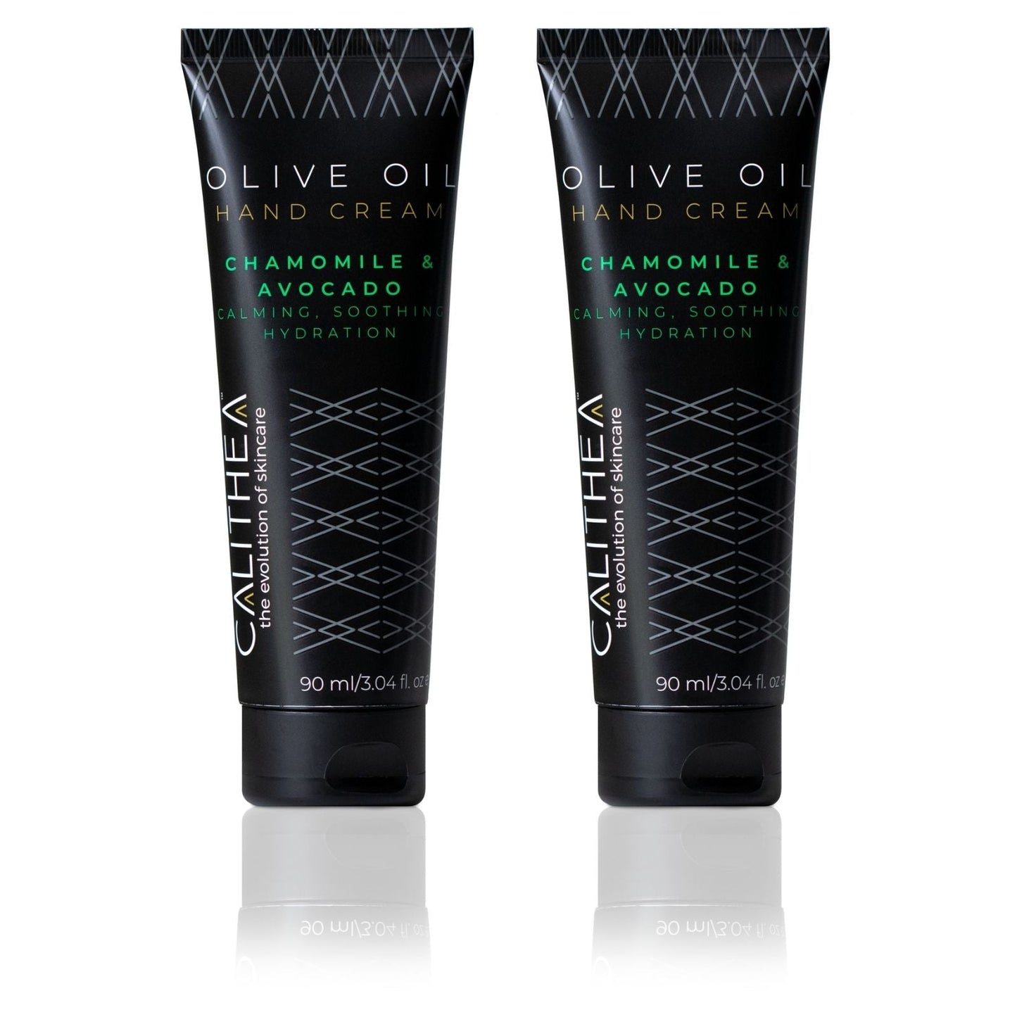 Olive Oil Hand Cream - Chamomile & Avocado - Calming & Soothing Hydration - 90mL - 2-Pack