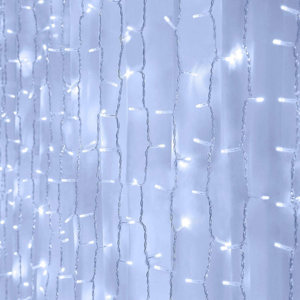 300 LED 9ft x 9ft Twinkling Curtain Lights Plug in