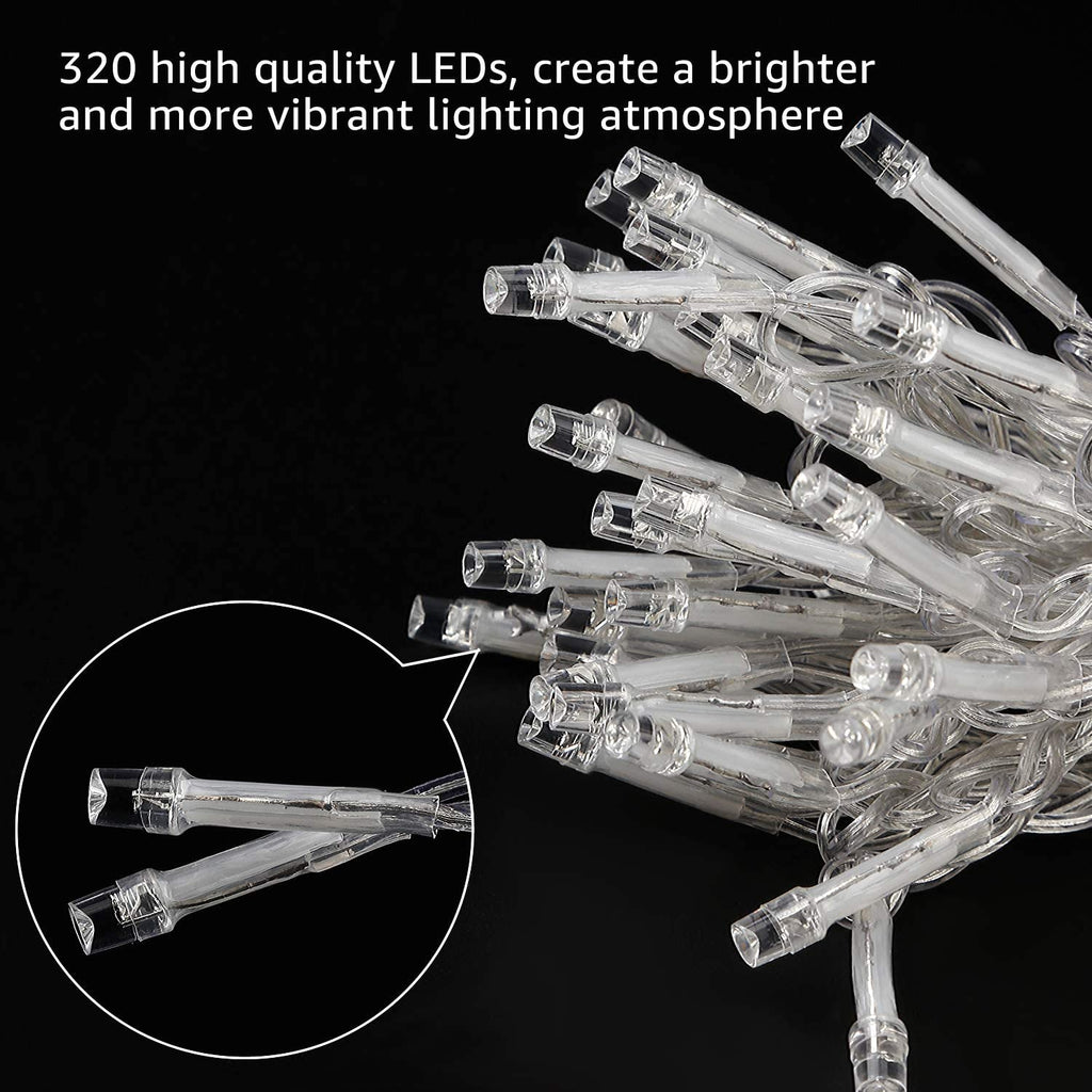 300 LED 9ft x 9ft Twinkling Curtain Lights Plug in