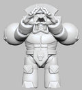 Captain Space King 2 by 3DArtGuy 32mm scale, 50mm, Miniature War Gaming Figure, Grim Dark, Space, Proxy, Space King