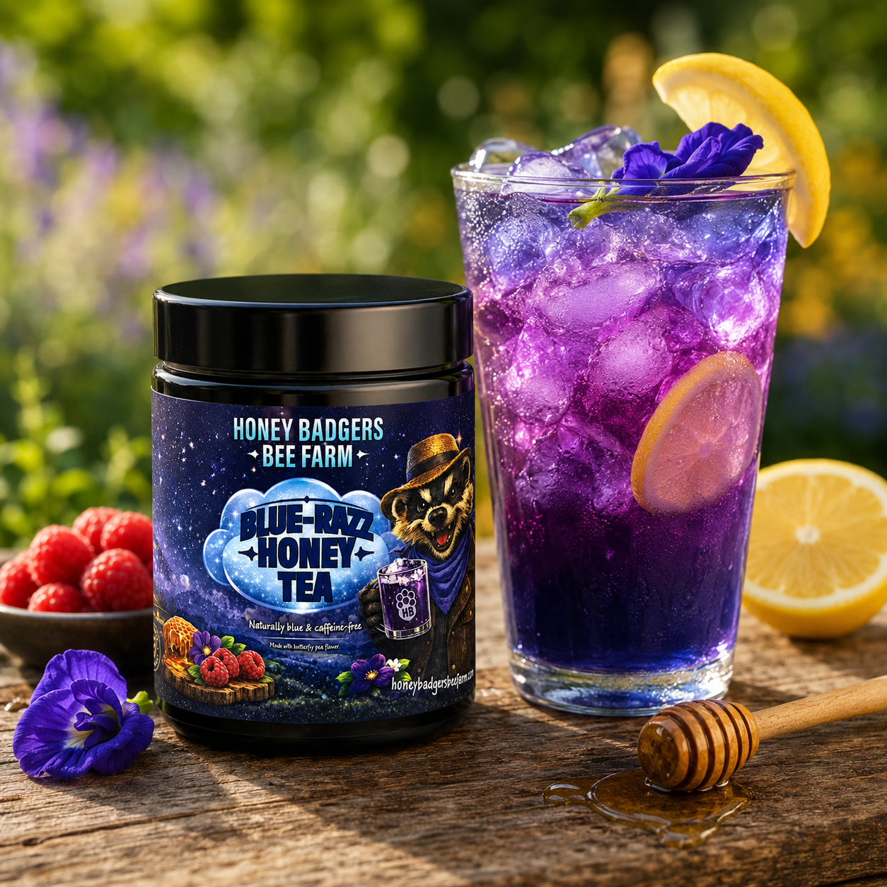 Blue Razz Honey Tea