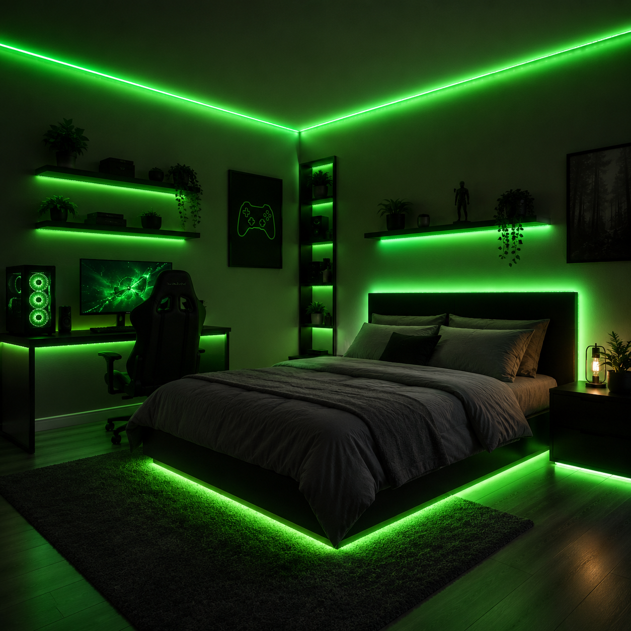 Strip Light 300 LED 5M Waterproof - Green
