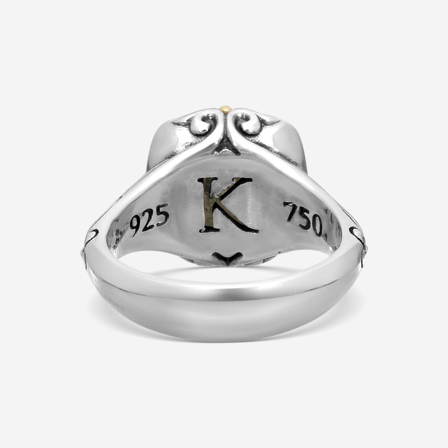 KONSTANTINO – “Gen K 2” Sterling Silver & 18K Yellow Gold, Aquamarine Triplet Ring (AT: 10 mm) – DKJ1005-655 S7

Center (AT): 10 mm
Ring Size: 7.0
Width: 0.19 in.