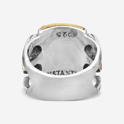 KONSTANTINO – “Byzantium” Sterling Silver & Bronze Ring – DKJ550-131-300

Ring Size: 10.0
Width: 0.38 in.