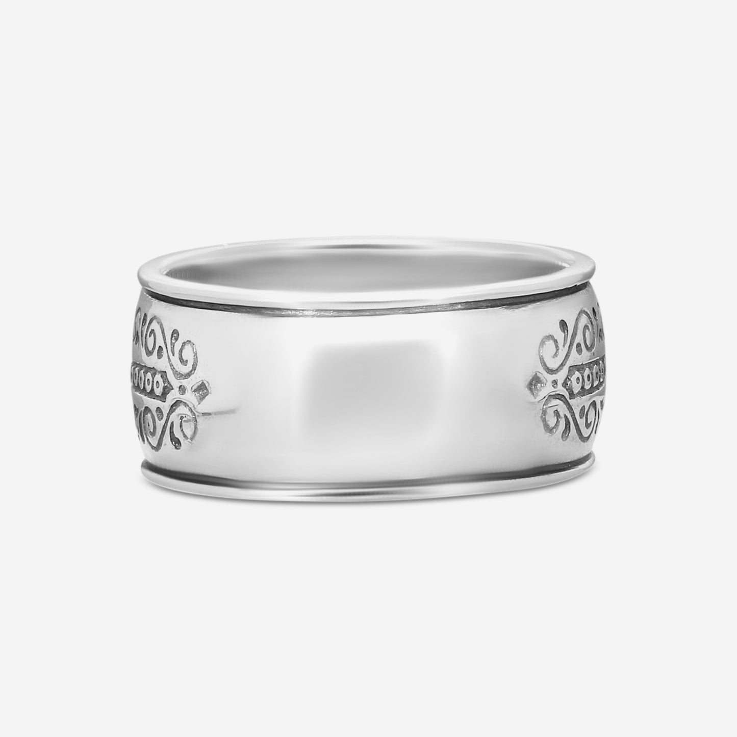 "KONSTANTINO – “Stavros” Sterling Silver & 18K Yellow Gold Ring – DKJ824-130 S11  Ring Size: 11.0 Width: 0.38 in."