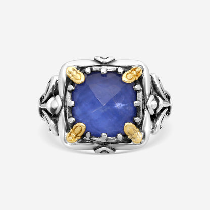 KONSTANTINO – “Gen K” Sterling Silver & 18K Yellow Gold, Sodalite Doublet Ring (SD: 9.50 mm) – DKJ936-562 S6

Center (SD): 9.50 mm
Ring Size: 6.0
Width: 0.19 in.