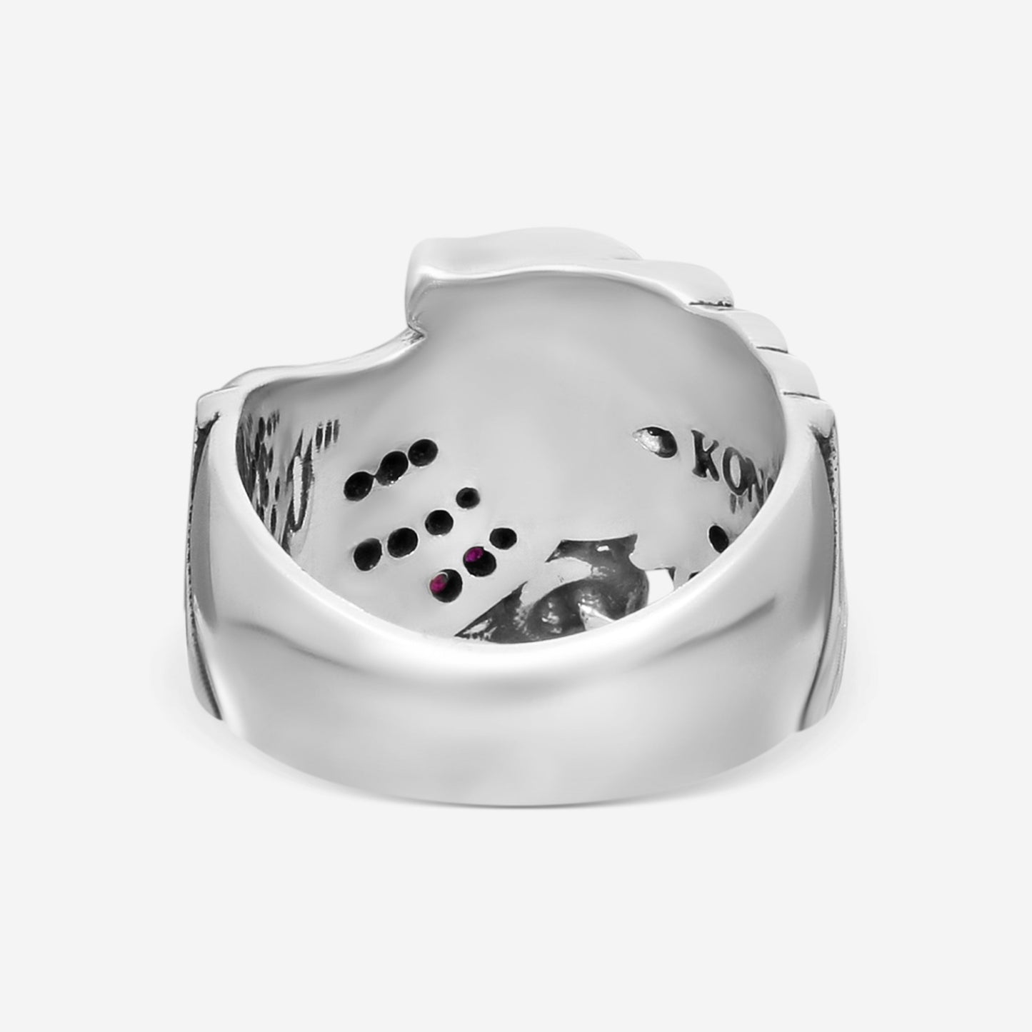 "KONSTANTINO – “Paradise” Sterling Silver & 18K Yellow Gold, Corundum Ring (COR: 1.50 mm x 16 stones) – DKJ944-545 S7  Ring Size: 7.0 Width: 0.38 in."