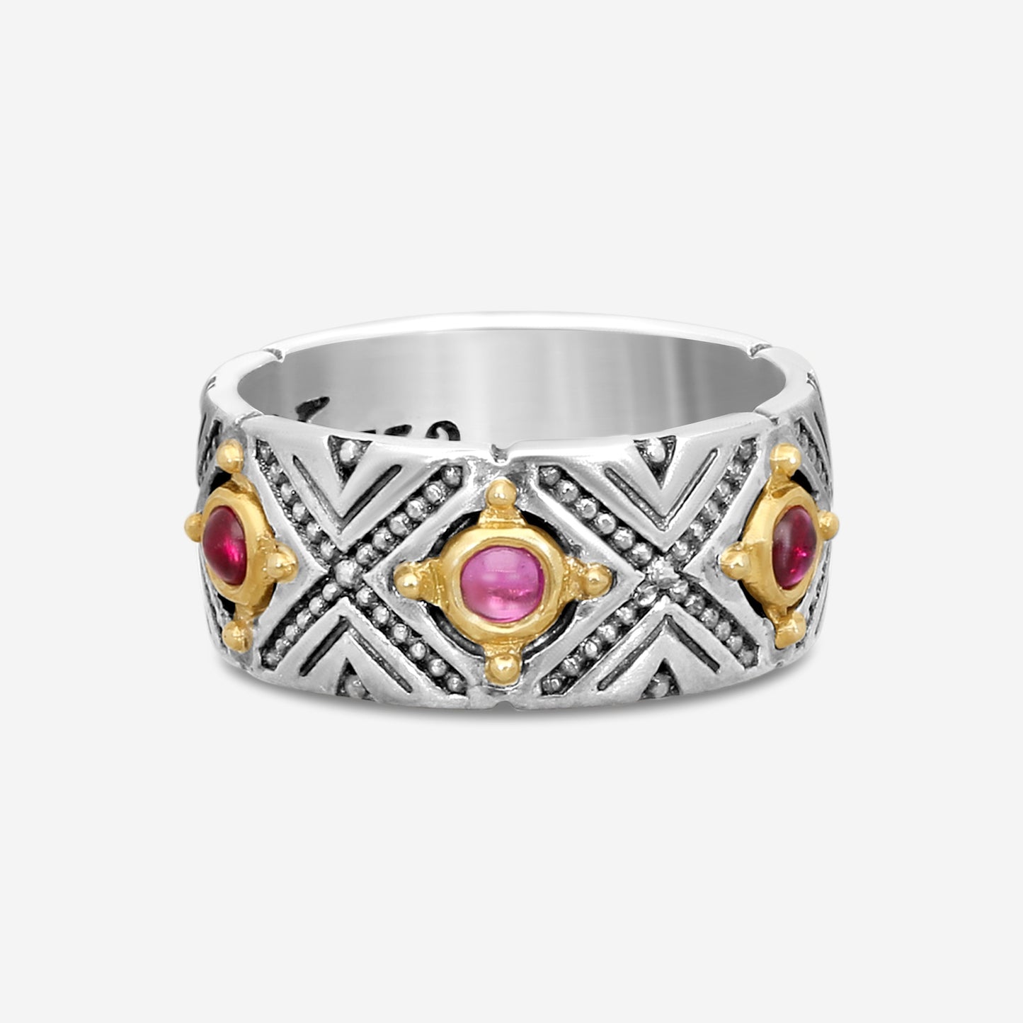 KONSTANTINO – “Dome” Sterling Silver & 18K Yellow Gold, Corundum Ring (COR: 3 mm) – DKJ974-538 S7

Center (COR): 3 mm
Ring Size: 7.0
Width: 0.38 in.