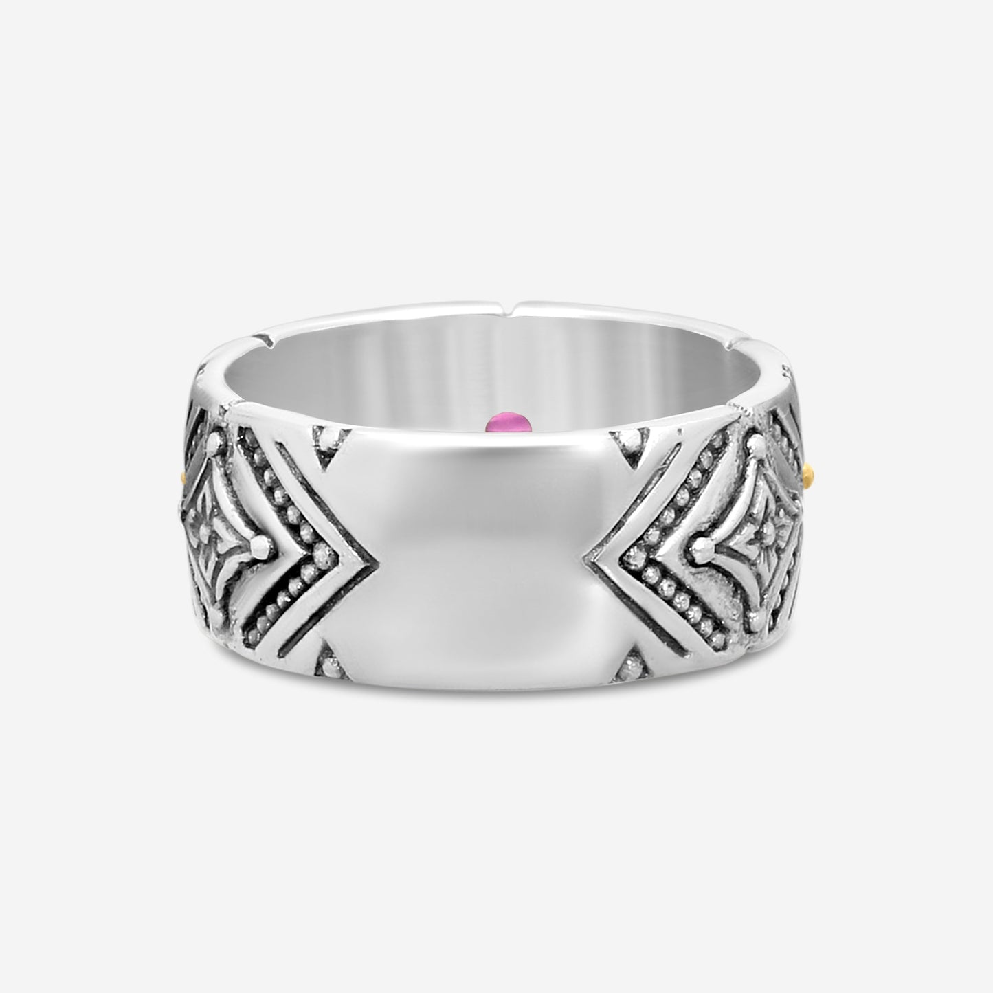 KONSTANTINO – “Dome” Sterling Silver & 18K Yellow Gold, Corundum Ring (COR: 3 mm) – DKJ974-538 S7

Center (COR): 3 mm
Ring Size: 7.0
Width: 0.38 in.