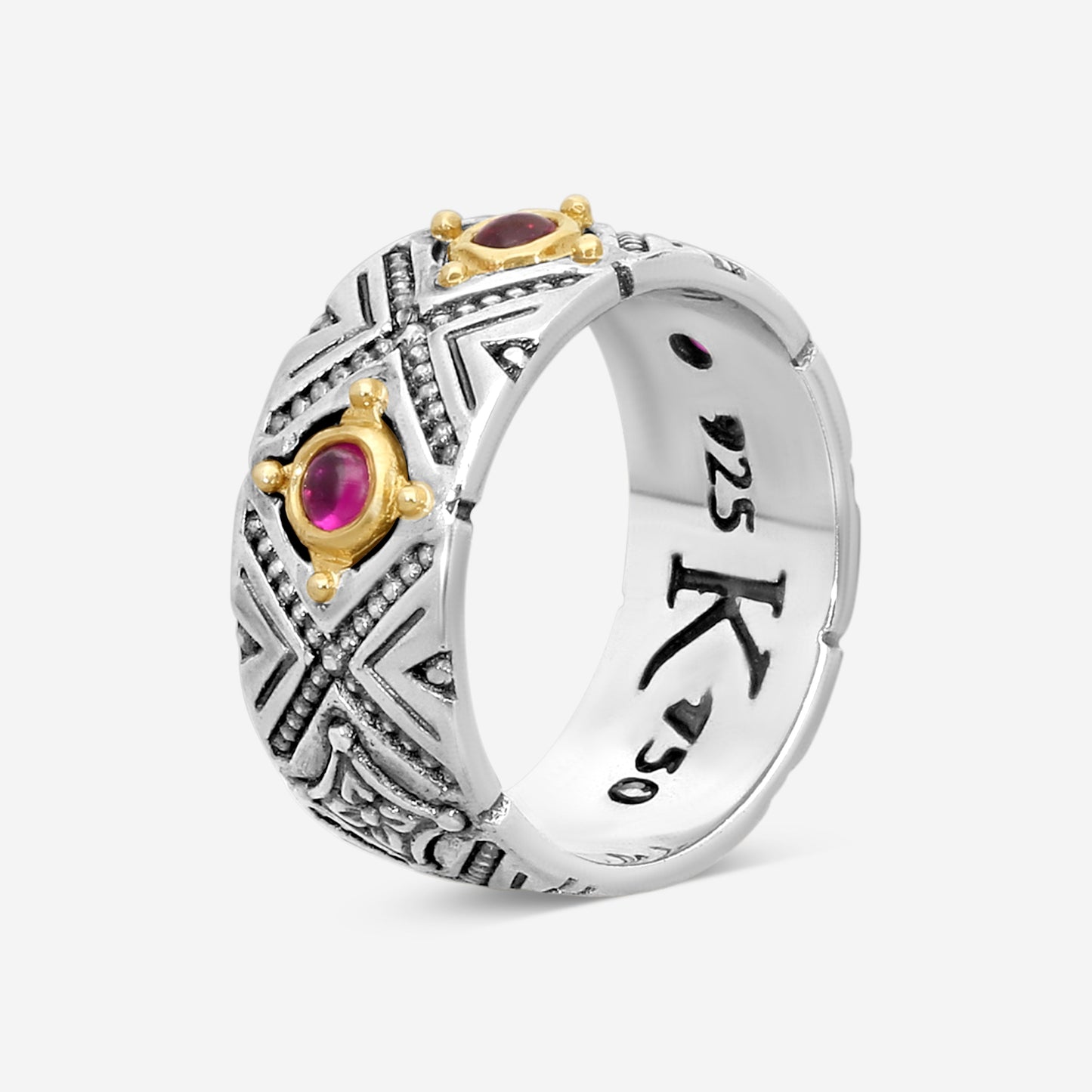KONSTANTINO – “Dome” Sterling Silver & 18K Yellow Gold, Corundum Ring (COR: 3 mm) – DKJ974-538 S7

Center (COR): 3 mm
Ring Size: 7.0
Width: 0.38 in.