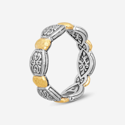 KONSTANTINO – “Aspasia” Sterling Silver & 18K Yellow Gold Ring – DMK1989-130

Ring Size: 7.0
Width: 0.25 in.