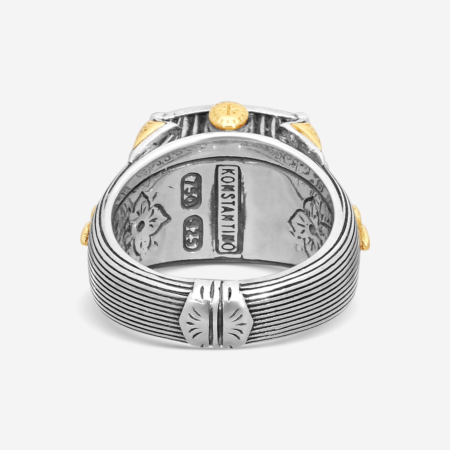 KONSTANTINO – “Gen K 2” Sterling Silver & 18K Yellow Gold, Yellow Agate Triplet Ring (YAT: 11.8 mm) – DMK2148-649 S7

Center (YAT): 11.8 mm
Ring Size: 7.0
Width: 0.12 in.
