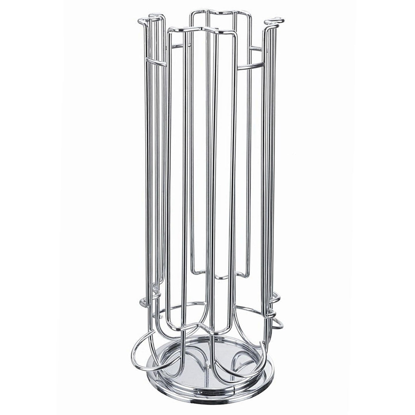 24 Cups Coffee Pod Holder Coffee Capsule Storage Rack 360° Rotatable Chrome Plating Carousel Coffee Pods Dispenser for Nespresso LAVAZZA GAGGIA Capsul