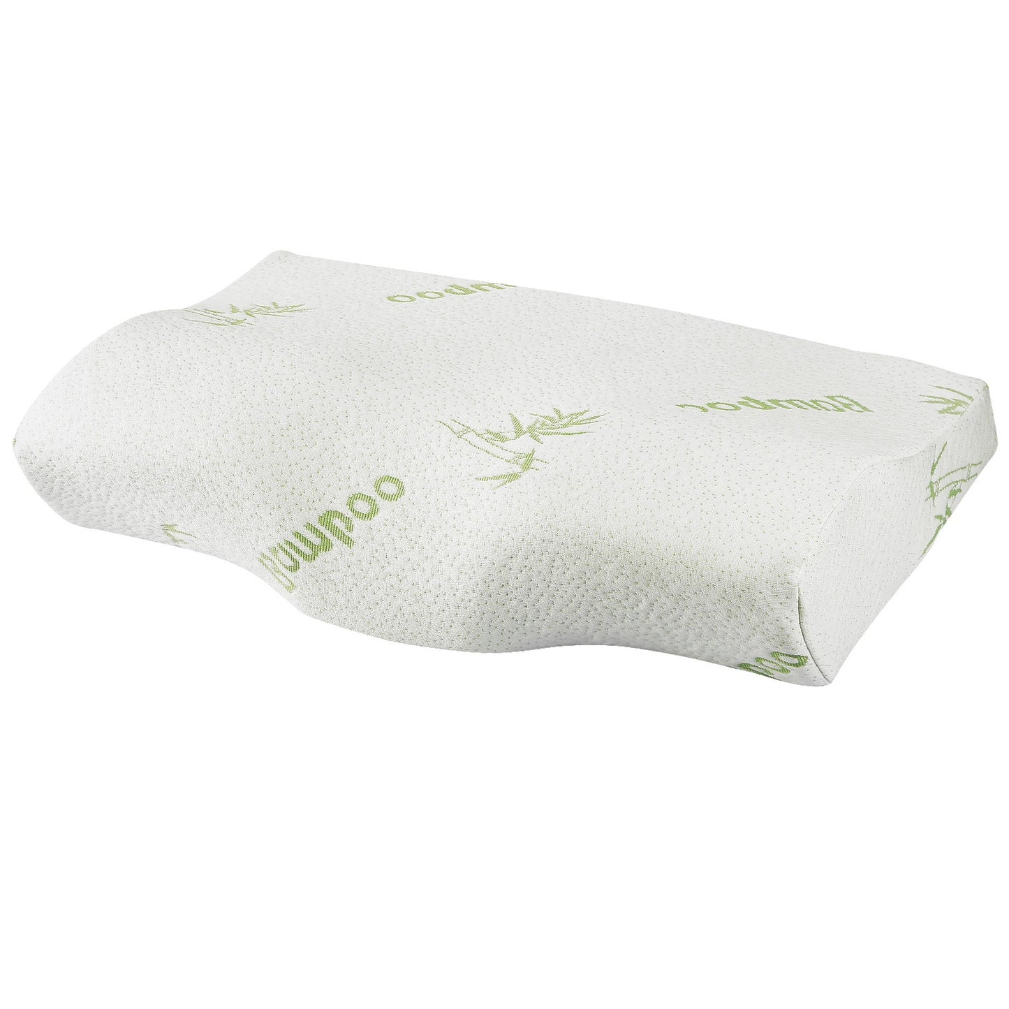 Bamboo Memory Foam Sleep Pillow Contoured Cervical Orthopedic Pillow Neck Support Breath Pillow