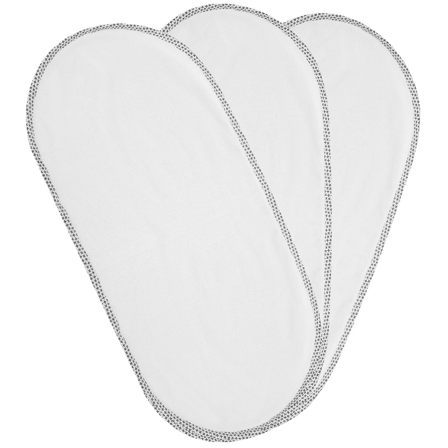 3Pcs Waterproof Changing Pad Liners Washable Reusable Changing Pad Cover Liners Cotton Surface Bassinet Changing Pad For Baby