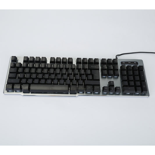Wired Gaming Keyboard Mouse Set Colorful Rainbow Backlit 104 Keys Gaming Keyboard w/ RGB DPI Adjustable Gaming Mouse