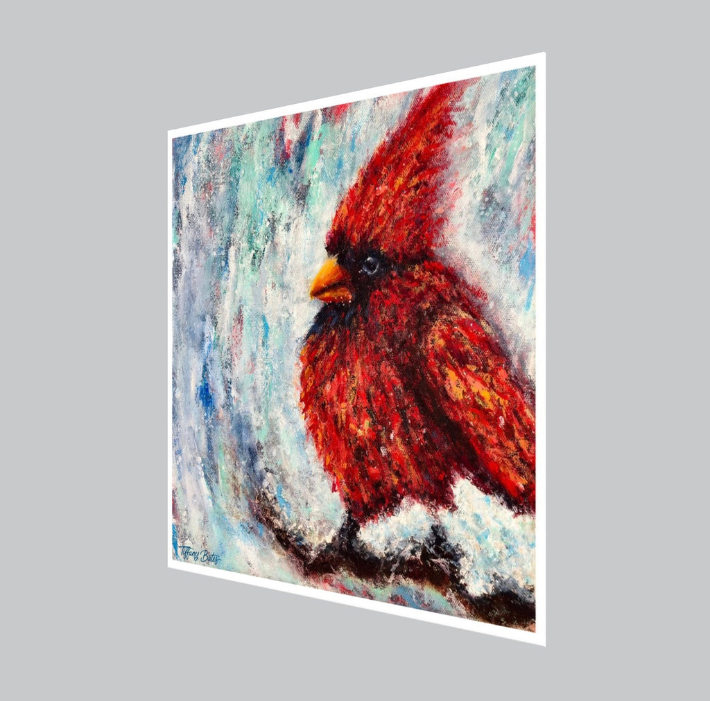 Fire and Frost Cardinal - Fine Art Print - Multiple Sizes