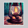 Camp Lantern’s Glow - Fine Art Print - 12” x 10”