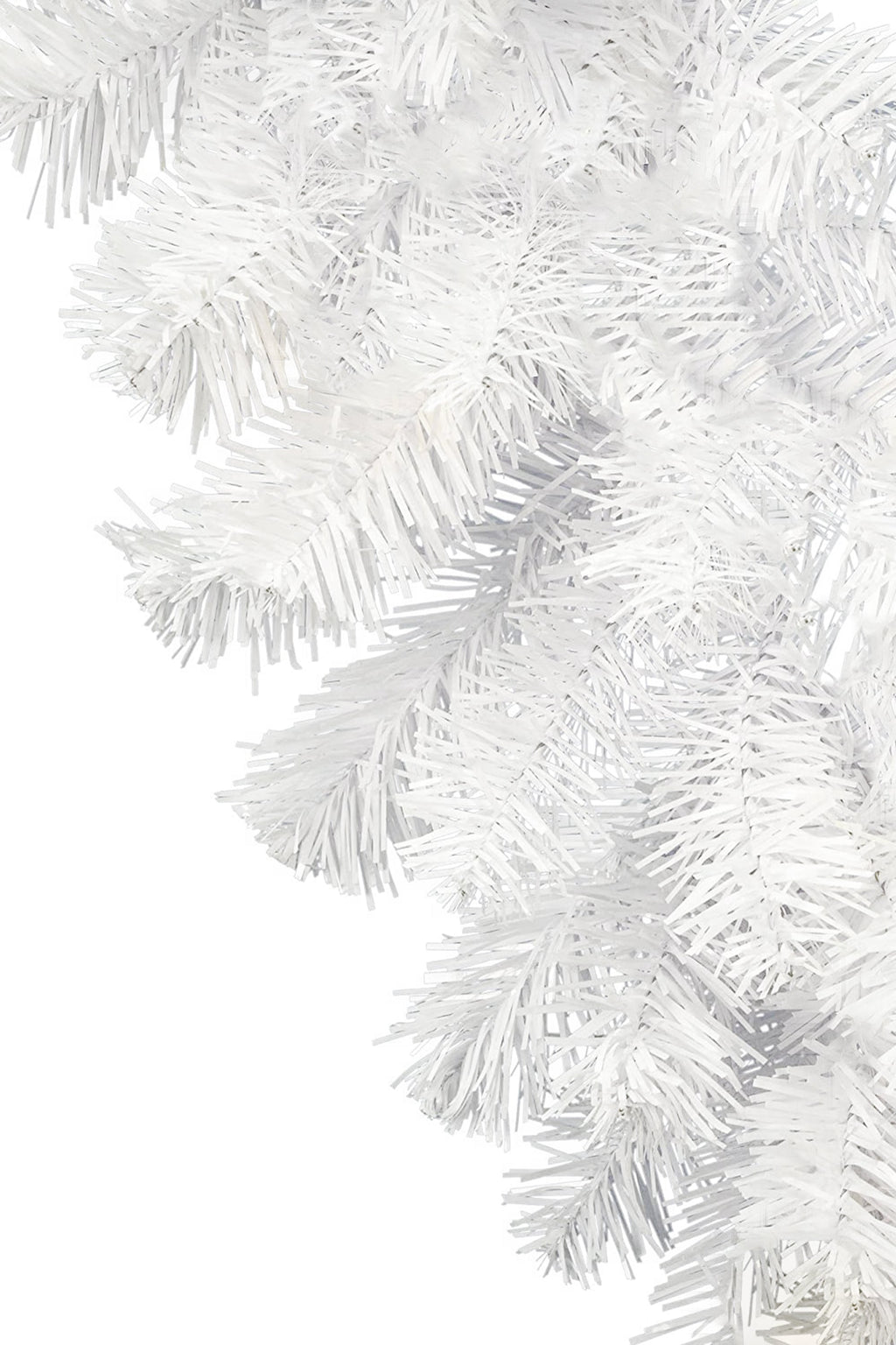 9' White Tapered Salem Pine Garland