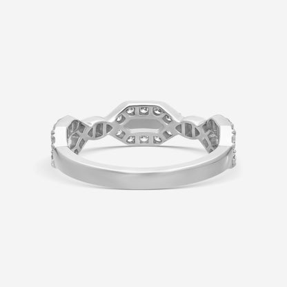 Hearts on Fire - 18k White Gold Open Regal Diamond 0.50 ctw Band Ring Size 6.5 HBAHOFOREGD00498W-C