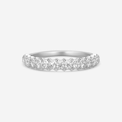 Hearts on Fire - 18k White Gold Liliana Bezel Milgrain Diamond Band Ring Size 6.5 HBALILBEZM00458W-C