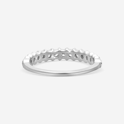 Hearts on Fire - 18k White Gold Liliana Bezel Milgrain Diamond Band Ring Size 6.5 HBALILBEZM00458W-C