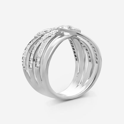 Hearts on Fire - 18k White Gold Aerial Diamond Ring .86ctw Size 6.5 HFRAER00858W