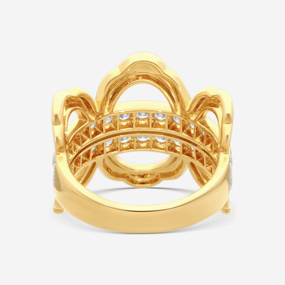Hearts On Fire Lorelei - 18K Yellow Gold Diamond Ring Sz. 5.5 HFRLORL01058Y