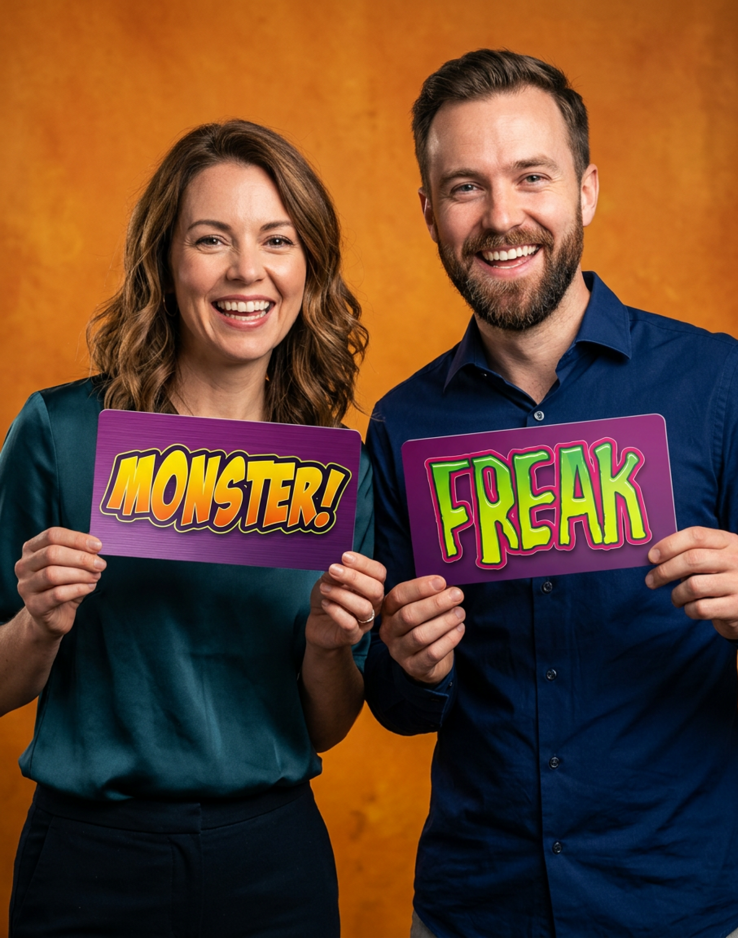 Halloween Photo Booth Props Set - Spooky Party Signs