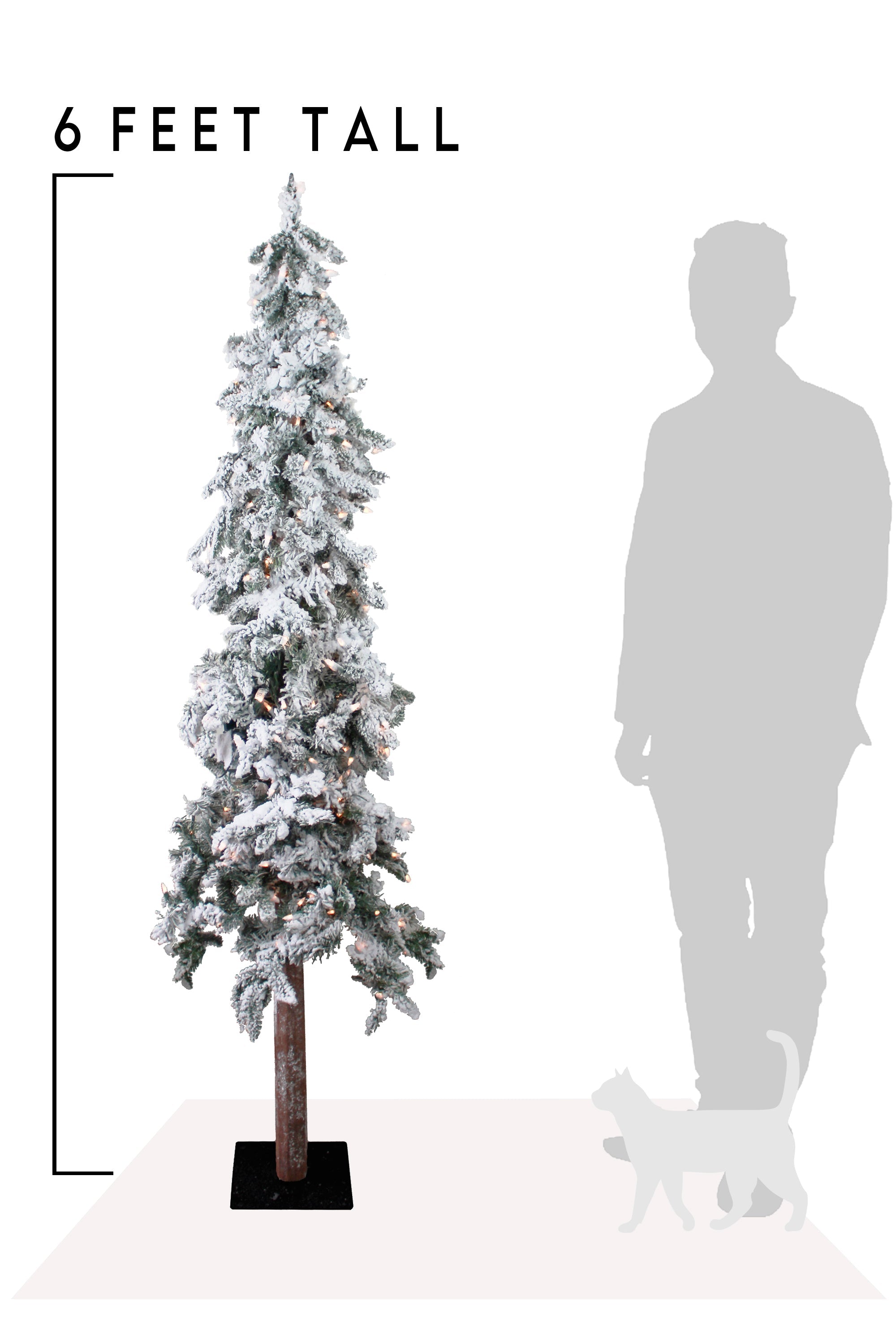 6' Prelit Natural Alpine Tree