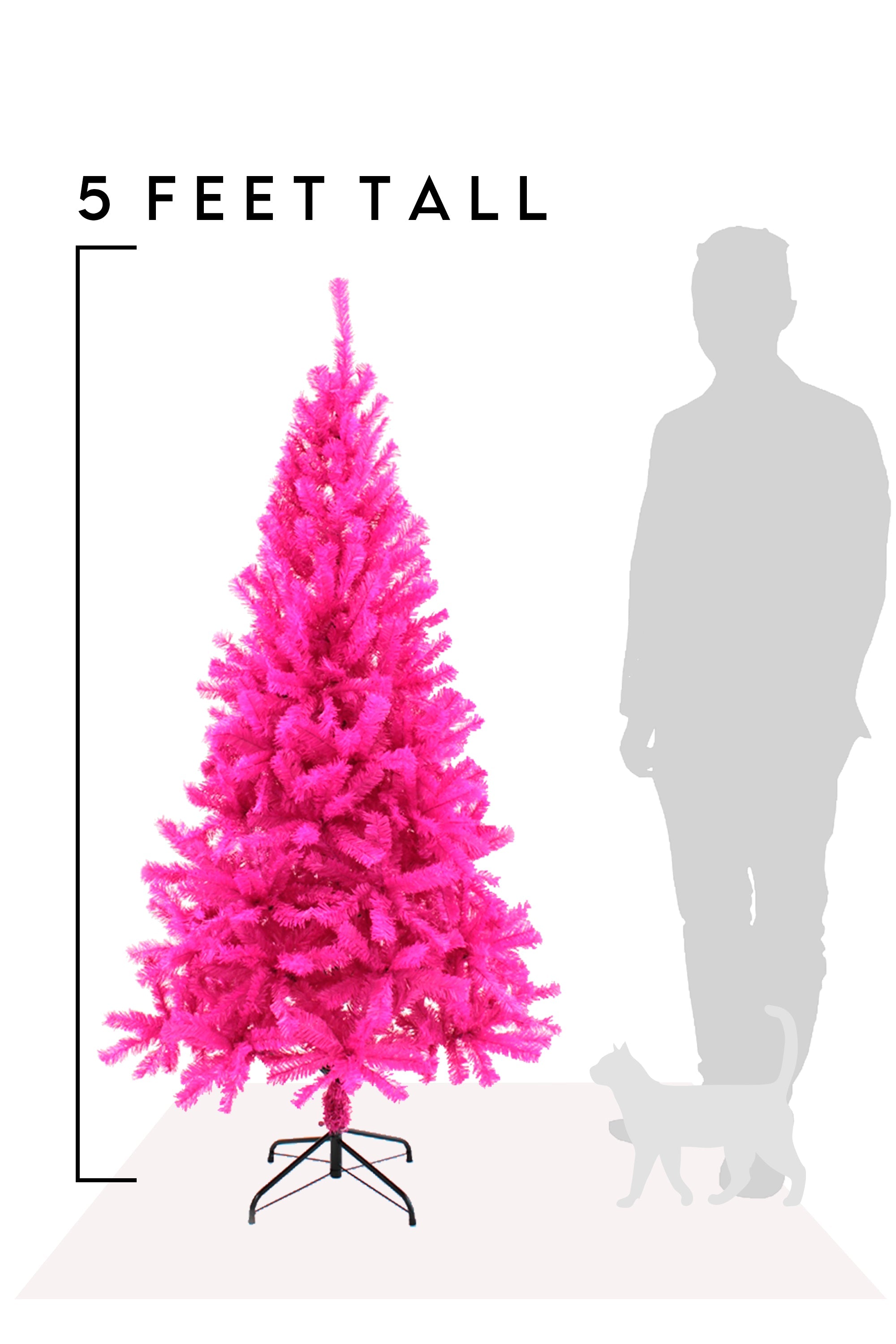 Pink Canadian Pine Christmas Tree