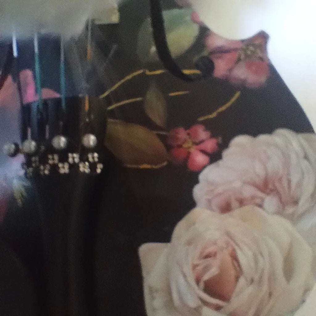Black Rose Viola Outfit w Custom Crystal Tailpiece