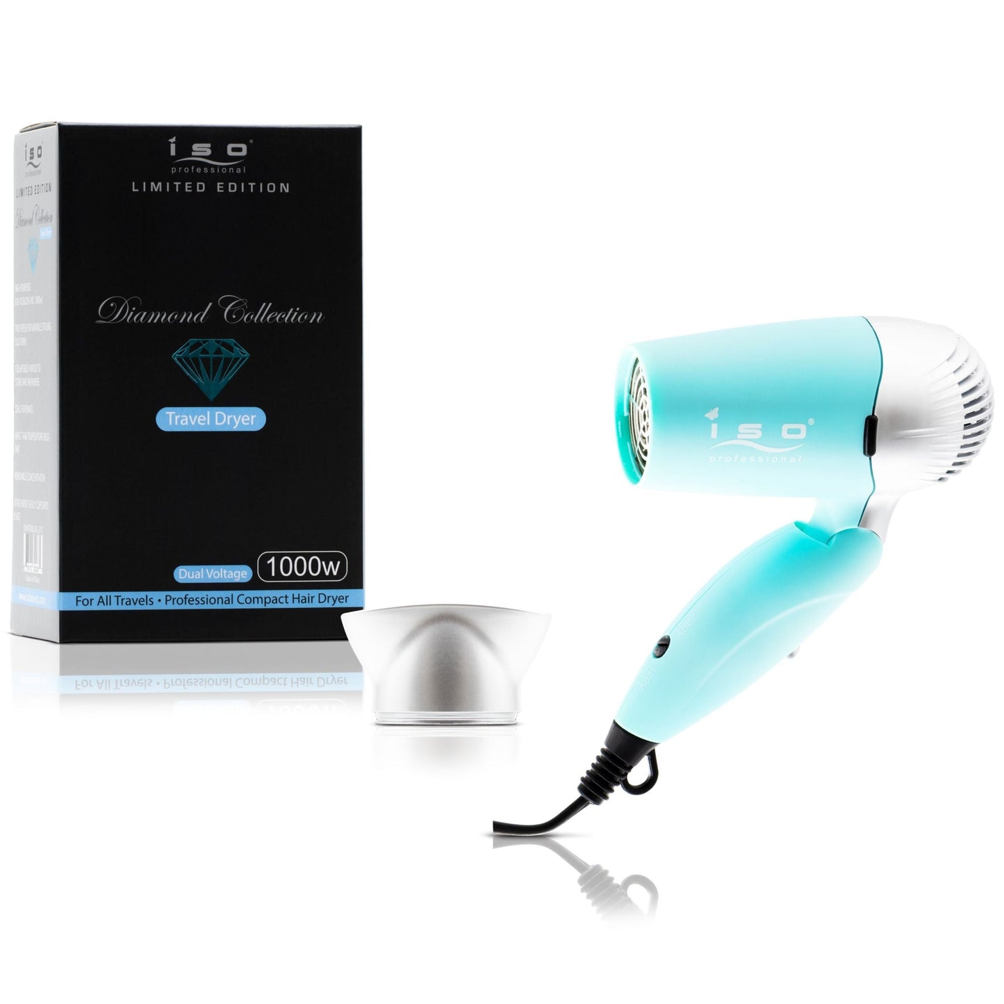 Travel-Perfect Compact Lightweight Dual Voltage Travel Dryer - Diamond Collection