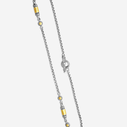 KONSTANTINO – “Aspasia” Sterling Silver & 18K Yellow Gold Necklace – KOKJ259-130-18 2U

Chain Length: 18.0 in.