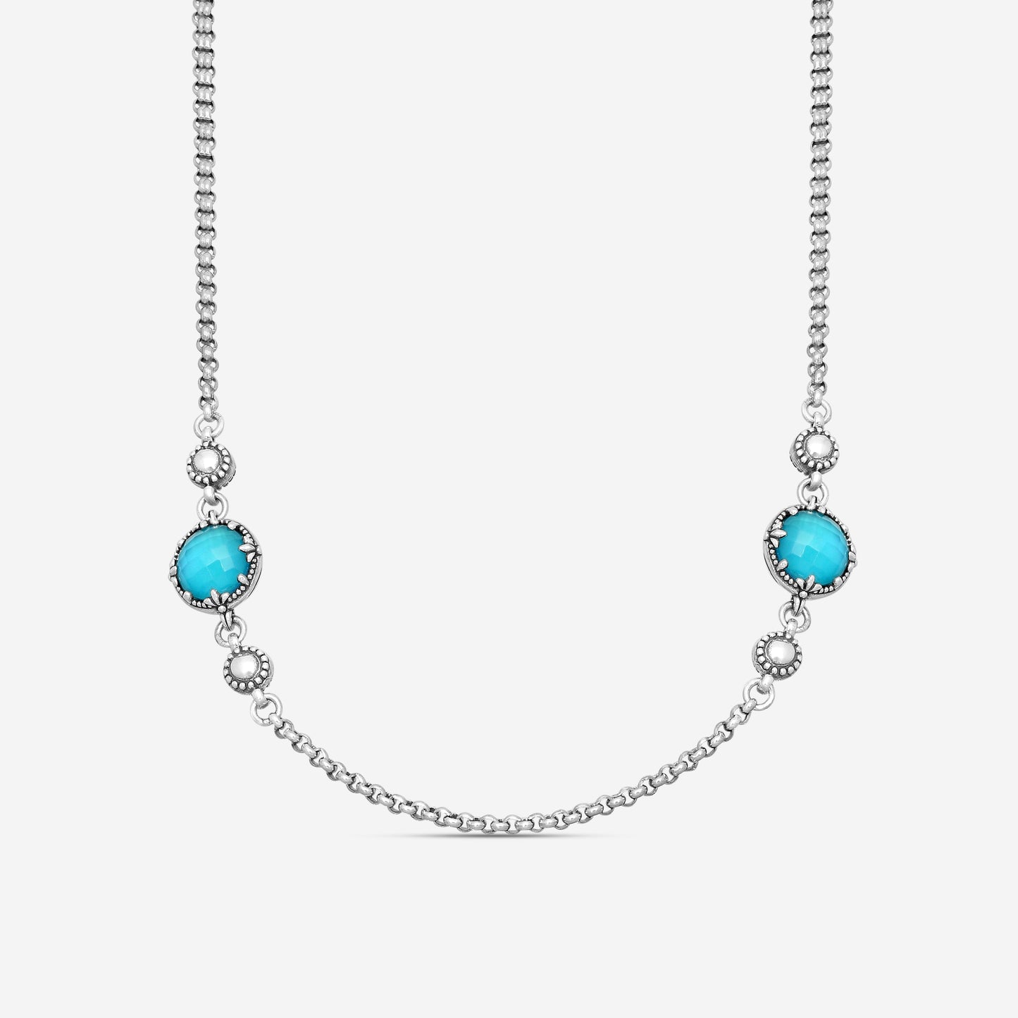 KONSTANTINO – “Gen K 2” Sterling Silver, Blue Spinel Doublet Necklace (SPN: 8 mm) – KOKJ501-131-650-18 2U

Chain Length: 18.0 in.