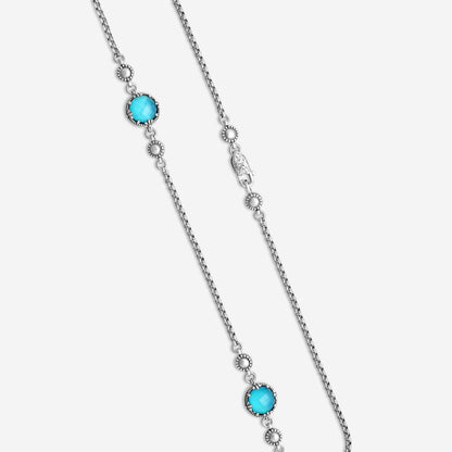 KONSTANTINO – “Gen K 2” Sterling Silver, Blue Spinel Doublet Necklace (SPN: 8 mm) – KOKJ501-131-650-18 2U

Chain Length: 18.0 in.