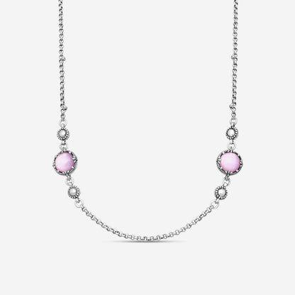 KONSTANTINO – “Gen K 2” Sterling Silver, Pink Corundum Doublet Necklace (PCD: 8 mm) – KOKJ501-131-652-18 2U

Chain Length: 18.0 in.