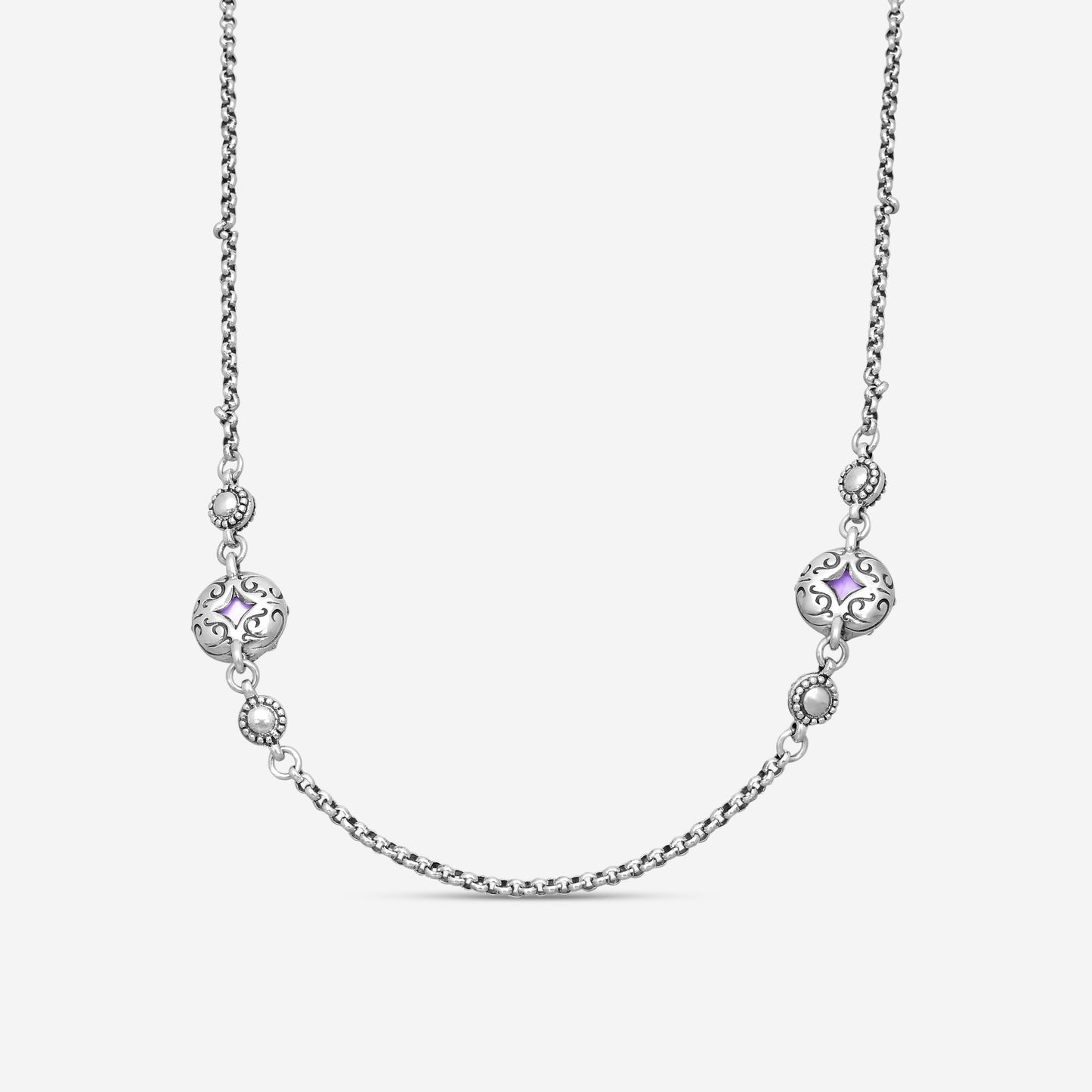 KONSTANTINO – “Gen K 2” Sterling Silver, Pink Corundum Doublet Necklace (PCD: 8 mm) – KOKJ501-131-652-18 2U

Chain Length: 18.0 in.
