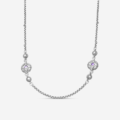KONSTANTINO – “Gen K 2” Sterling Silver, Pink Corundum Doublet Necklace (PCD: 8 mm) – KOKJ501-131-652-18 2U

Chain Length: 18.0 in.