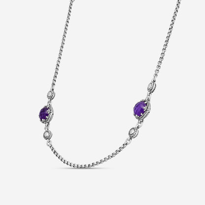 KONSTANTINO – “Gen K 2” Sterling Silver, Amethyst Doublet Necklace (AD: 8 mm) – KOKJ501-131-653-18 2U

Chain Length: 18.0 in.