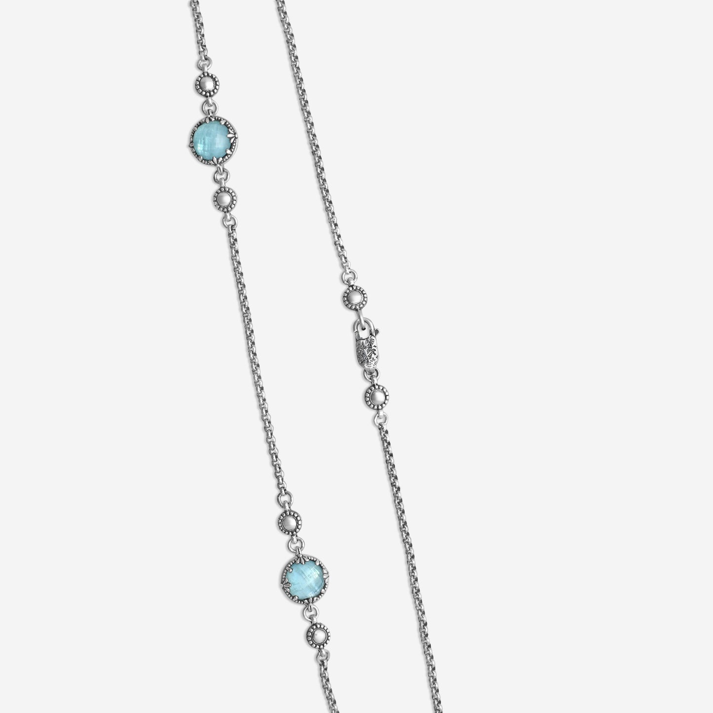 KONSTANTINO – “Gen K 2” Sterling Silver, Aquamarine Triplet Necklace (AT: 8 mm) – KOKJ501-131-655-18 2U

Chain Length: 18.0 in.